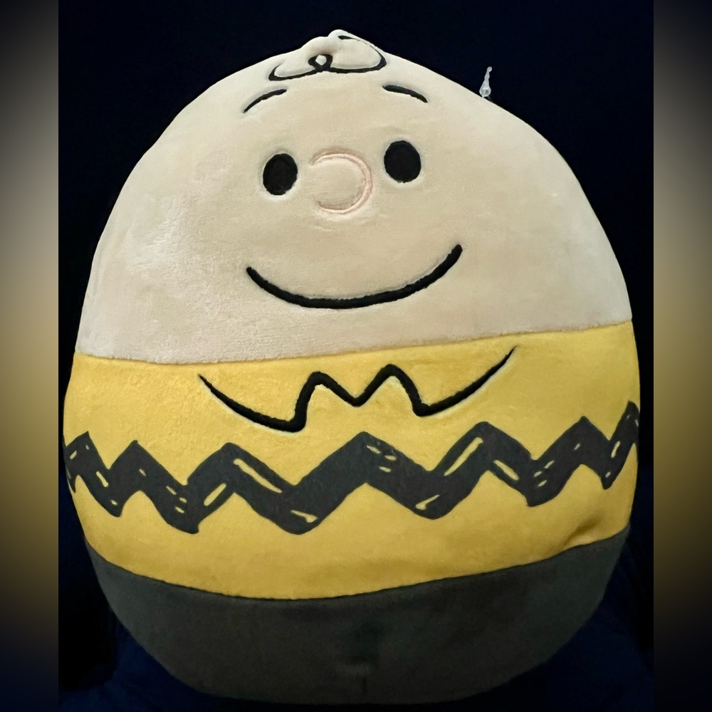 Squishmallows Yellow Black Zigzag Charlie Brown 8” NWT